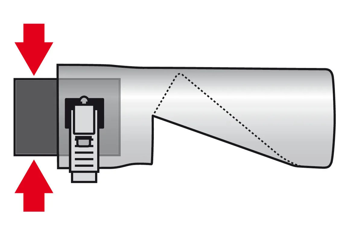 Disegno tecnico quotato di TS-71, terminale di scarico, con le misure, vista 2