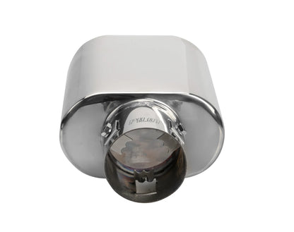 TS-75, terminale di scarico su fondo bianco, vista 2