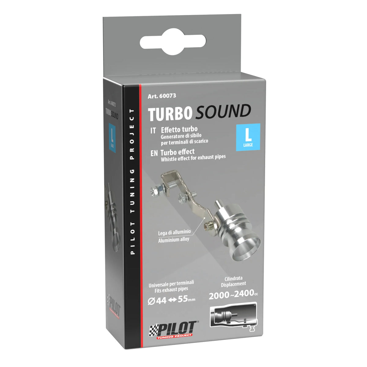 La confezione di Turbo-Sound, vista 3