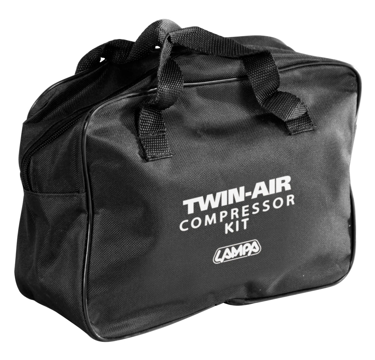 Twin-Air Kit, compressore bicilindrico, 12V — con interruttore, collegamento tramite spinotto per presa accendisigari
