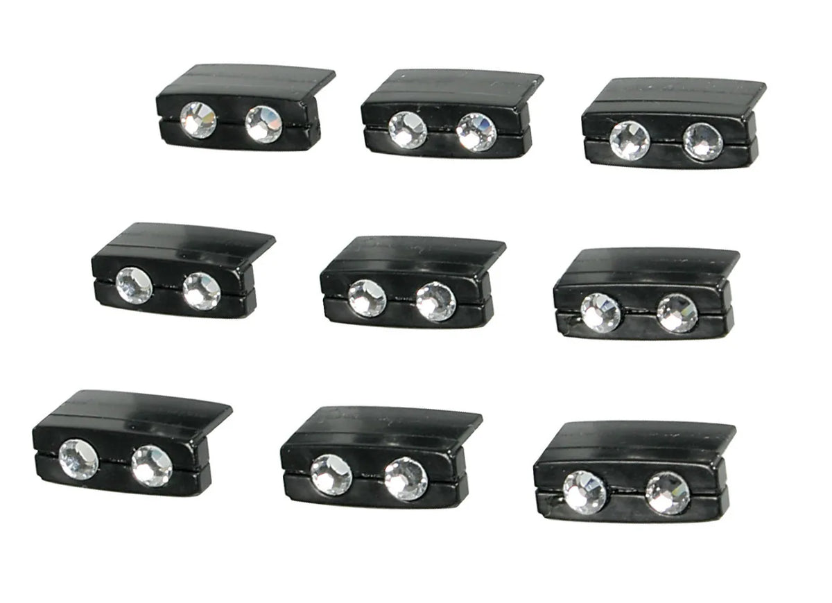 Twin-Crystal Bits, 9 pz — decorazioni adesive o ad incastro per griglie di ventilazione, cruscotto..