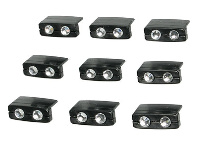 Twin-Crystal Bits, 9 pz — decorazioni adesive o ad incastro per griglie di ventilazione, cruscotto..