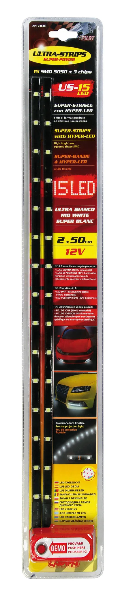 La confezione di Ultra-Strips, 12V