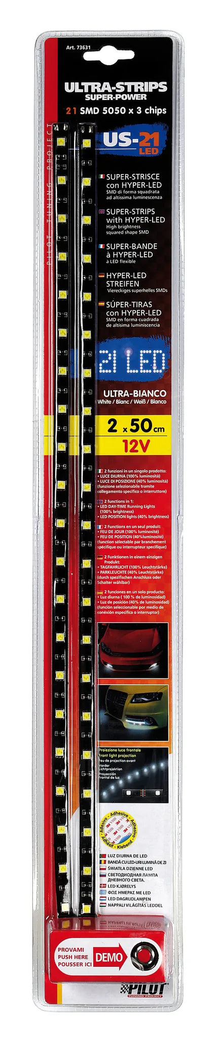 La confezione di Ultra-Strips, 12V, vista 2