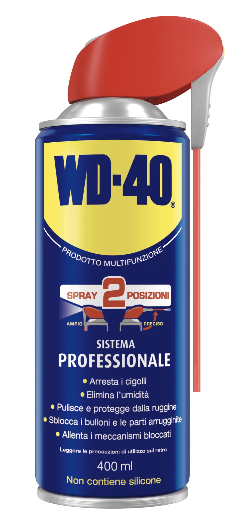 WD40 SBLOCCANTE SPRAY 400MLSS su fondo bianco