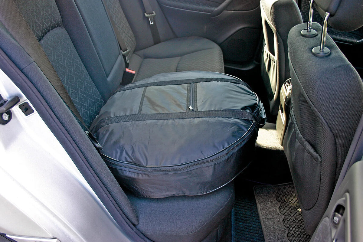 Wheel Bag, borsa copriruota di scorta montato sul veicolo