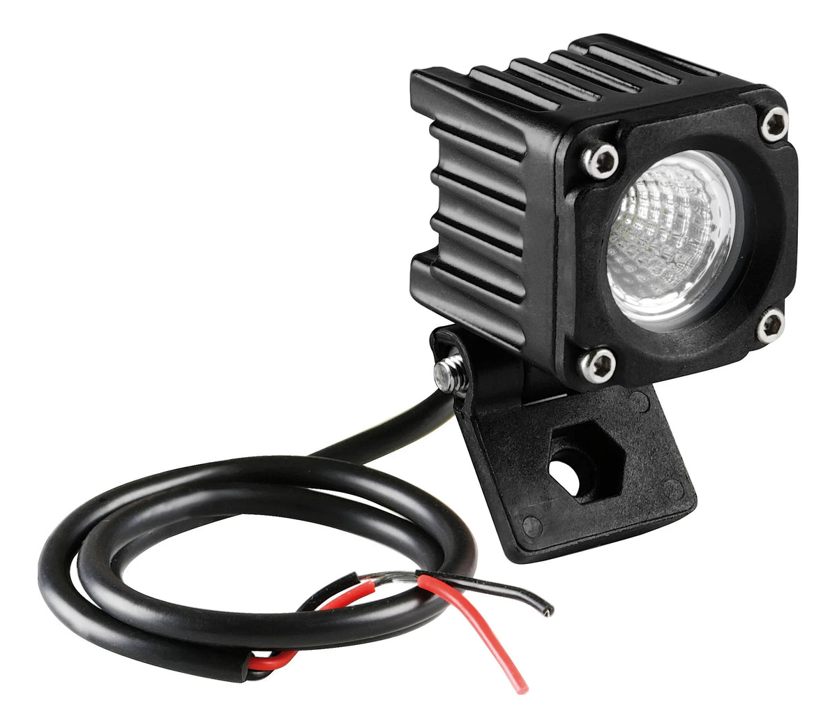 WL-19, faro ausiliario a 1 Led - 12/24V - Luce ampia su fondo bianco