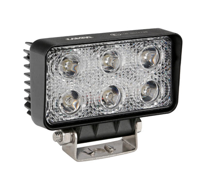 WL-2, faro ausiliario a 6 Led - 12/24V su fondo bianco