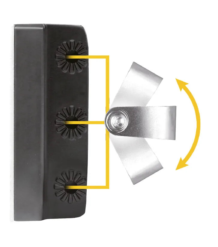 WL-26, faro ausiliario a 16 Led - 12/24V su fondo bianco, vista 2
