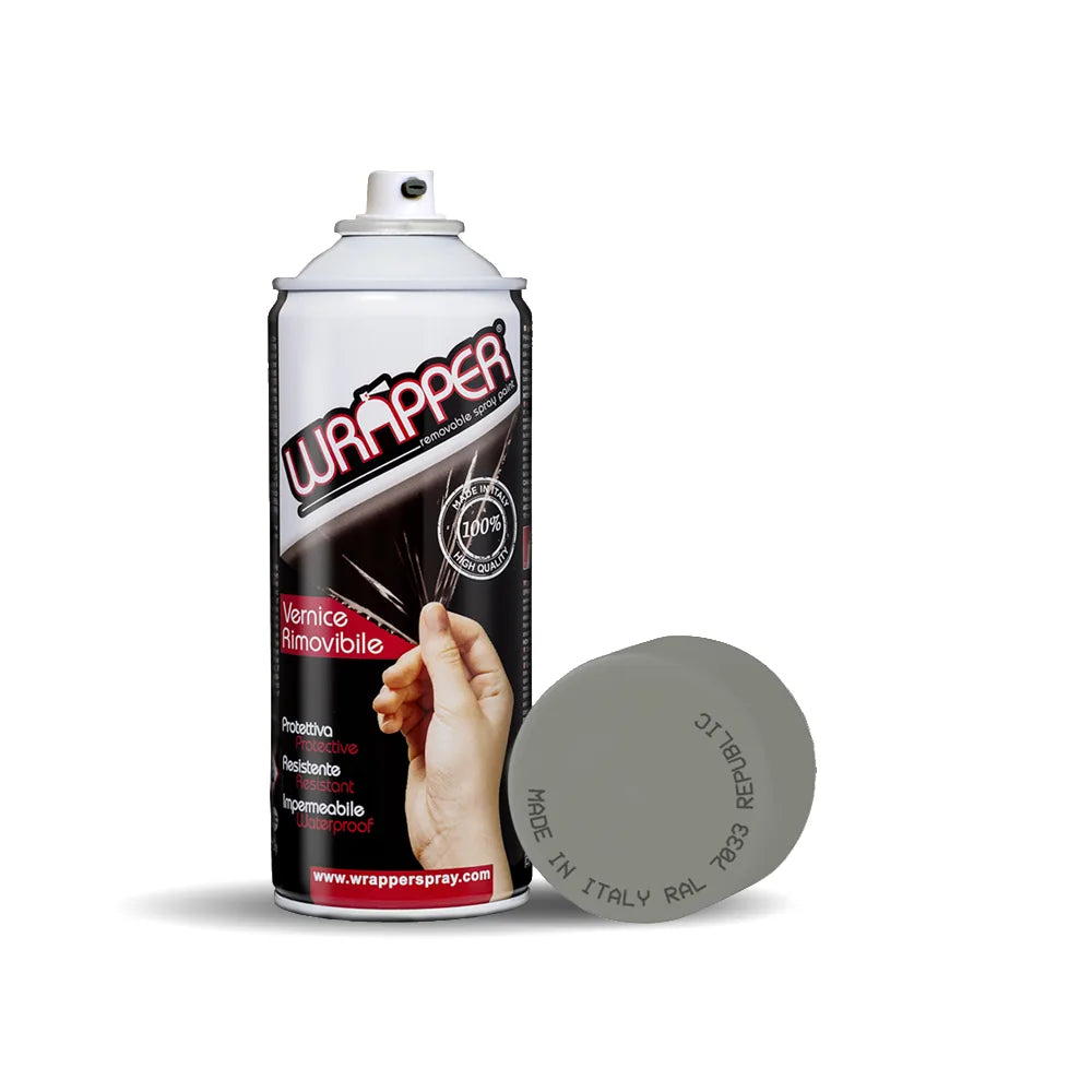 Wrapper, pellicola spray rimovibile, 400 ml - Republic su fondo bianco