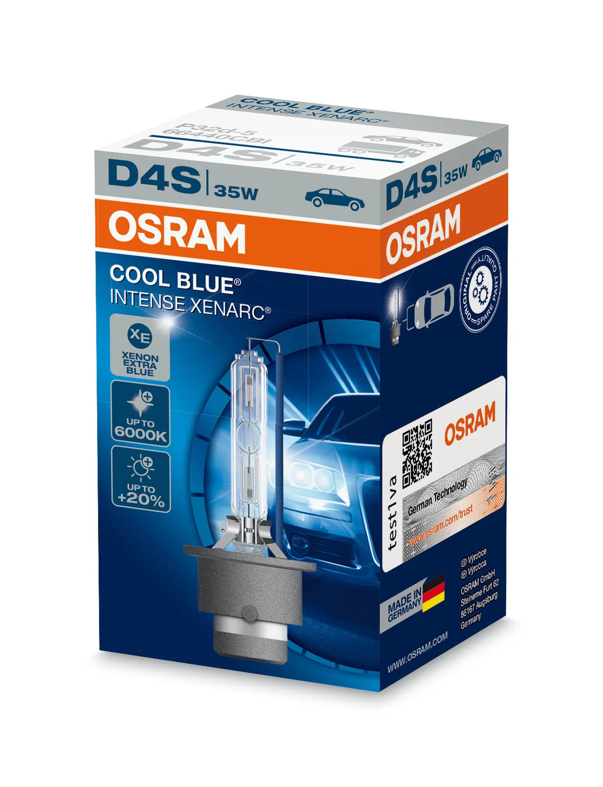La confezione di Xenarc Cool Blue Intense - D4S - 35W - P32d-5 - 1 pz