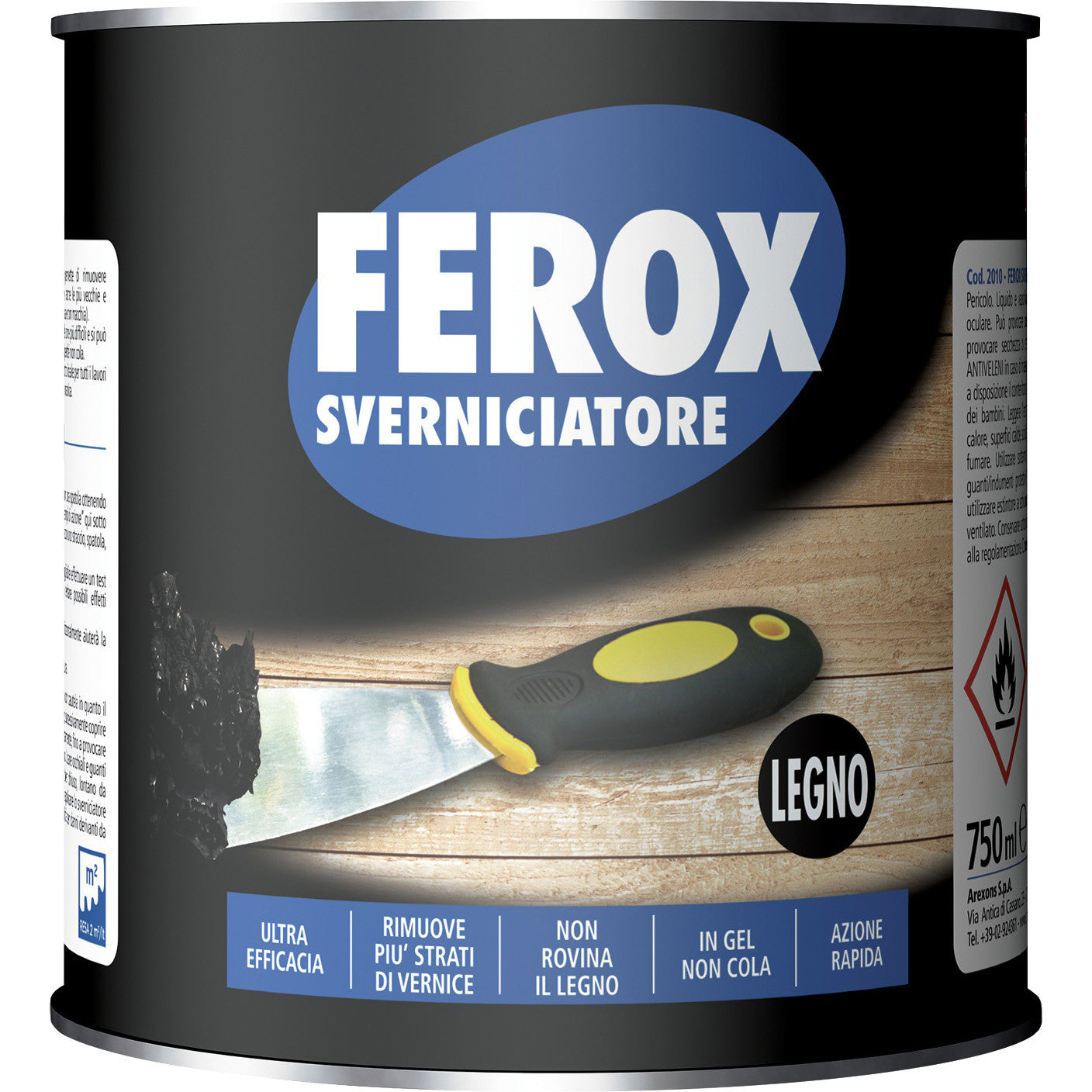 Arexons ferox sverniciatore x legno 750 ml