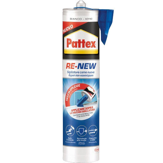 Pattex bagno sano re-new bianco cartuccia 280 ml.