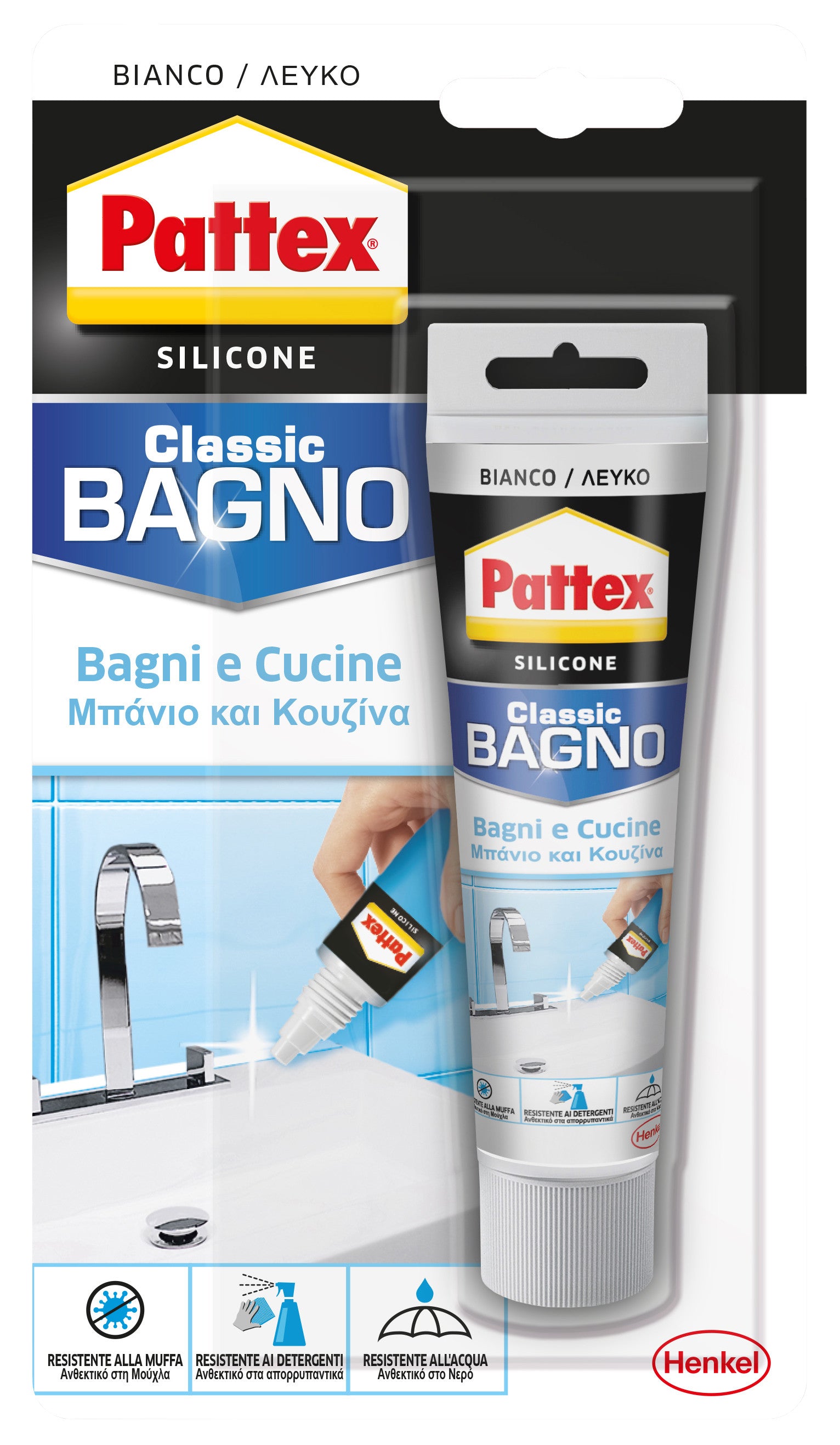 Pattex silicone(sanitari)bagnicucine ml.50 HENKEL ITALIA