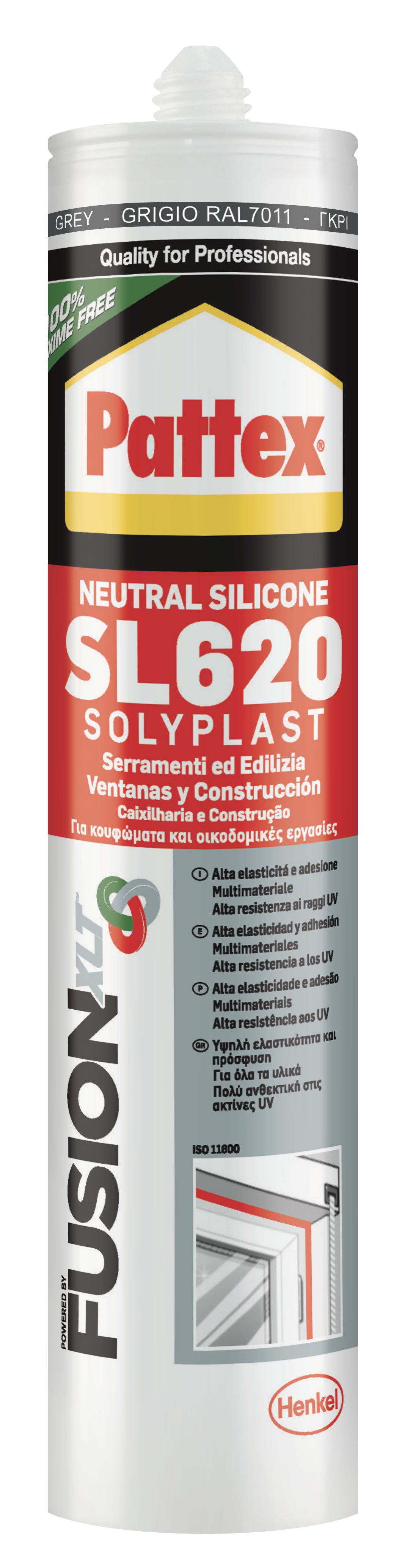 Cartuccia sl620 grigio  (ral7011) ml.300 HENKEL ITALIA