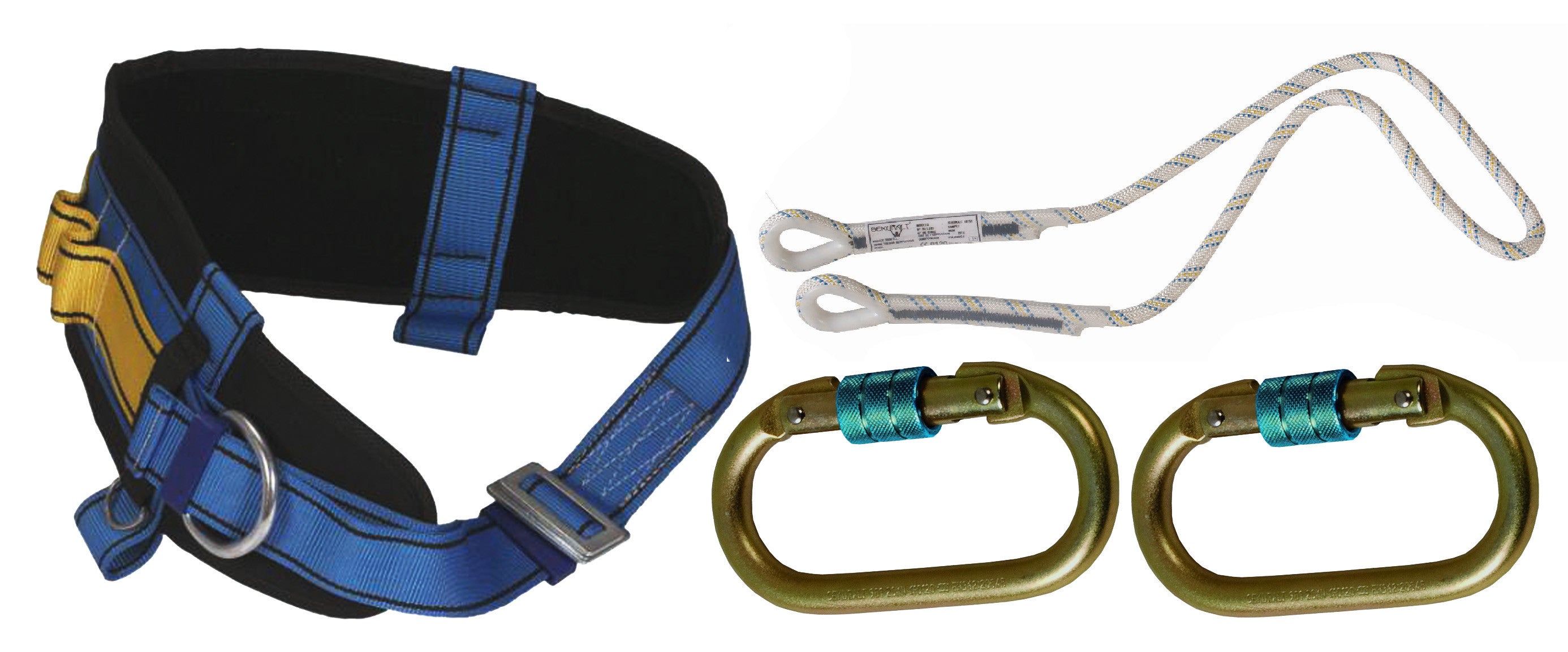 Cinturone di protezione c/corda + moschettone IRUDEK 2000