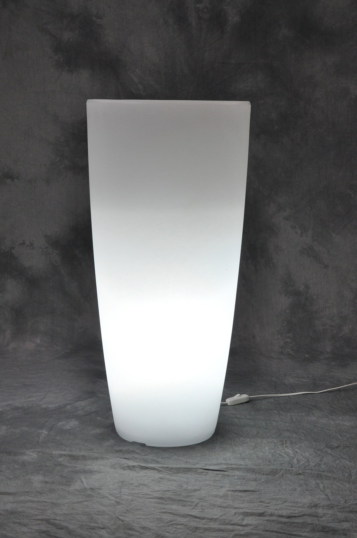 Vaso home light tondo cm.40x90h.ghiac/bia