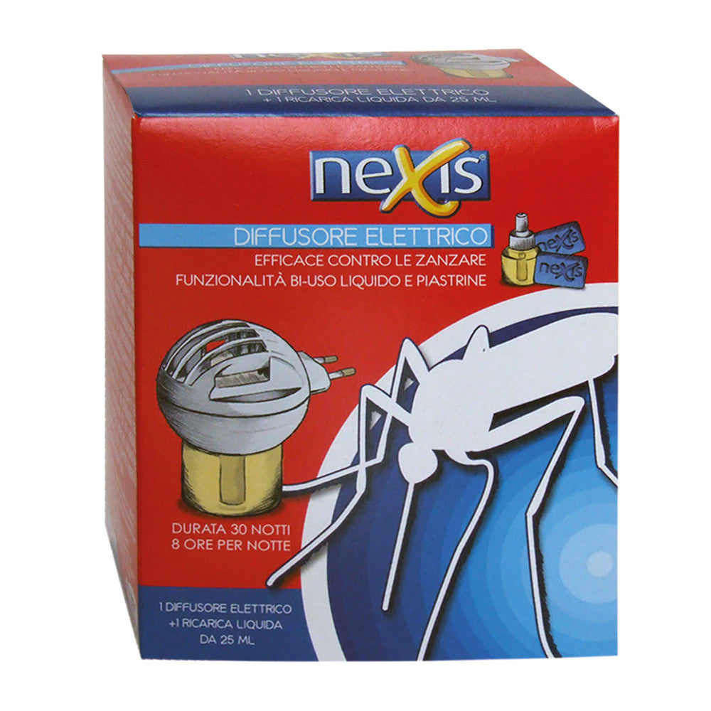 Antizanzare elettrico ad emanazione con 1 ricarica liquida 25 ml NEXIS