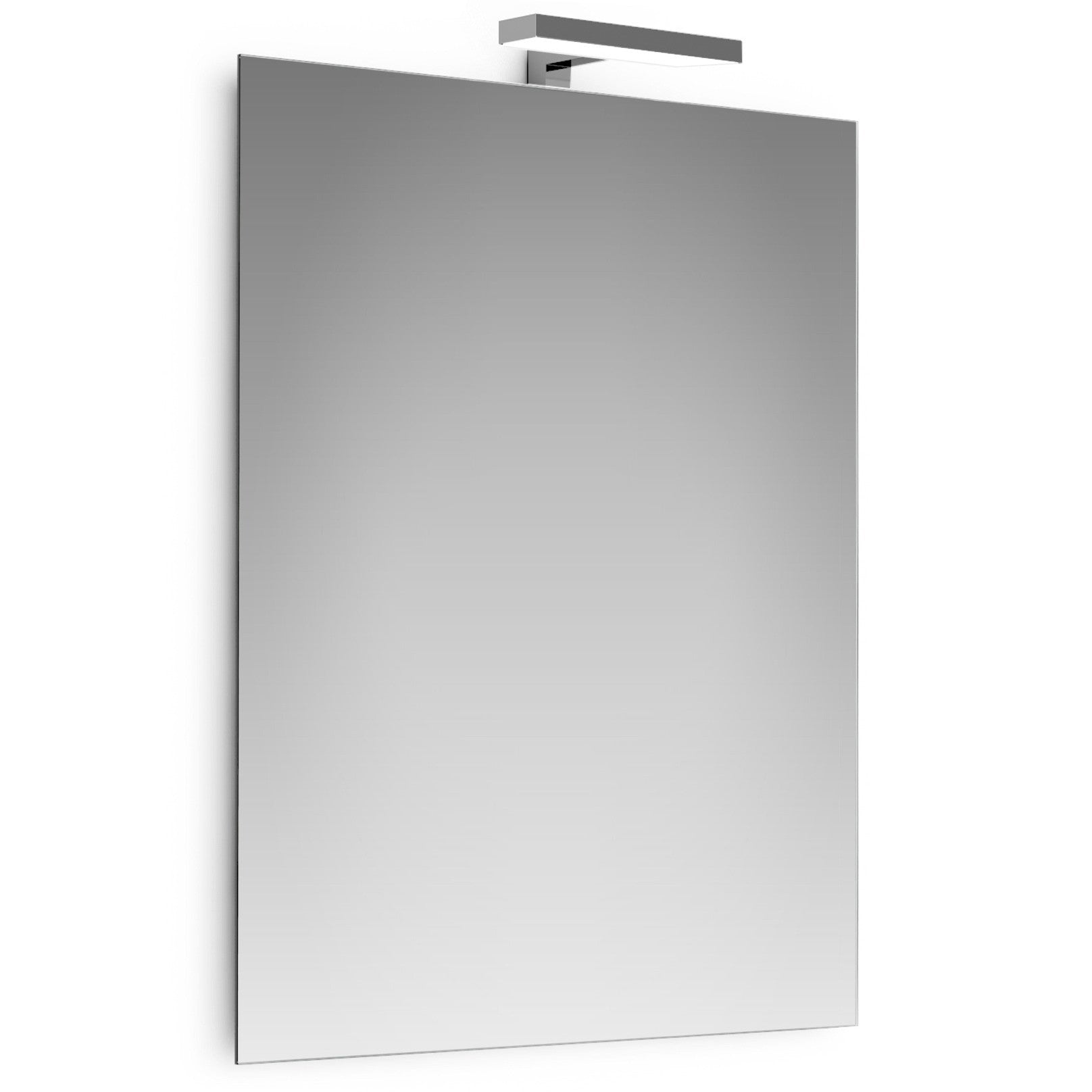 Specchio a filo con lampada led cm.20 cm.60x80