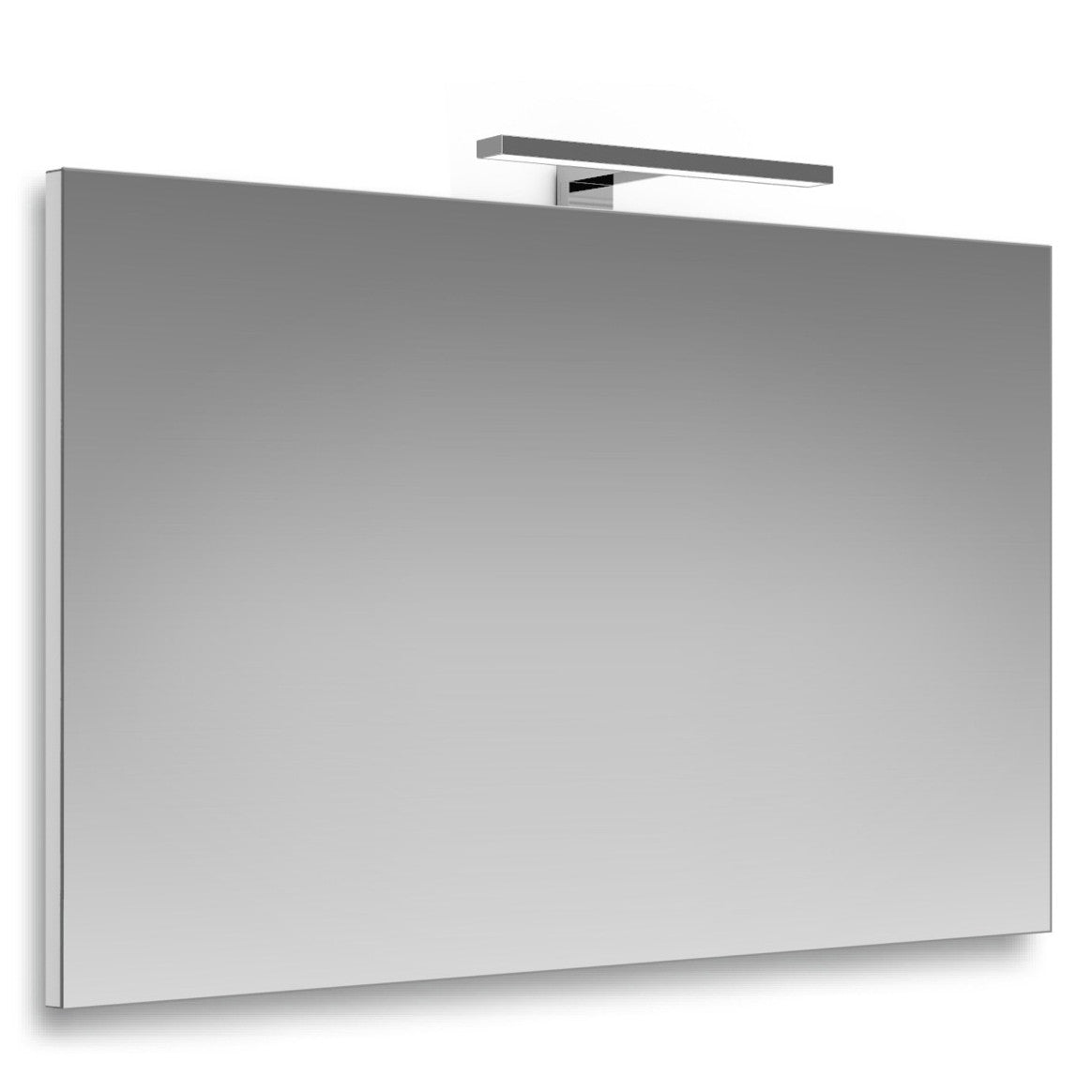 Specchio con telaio lampada led 30 cm.100x70