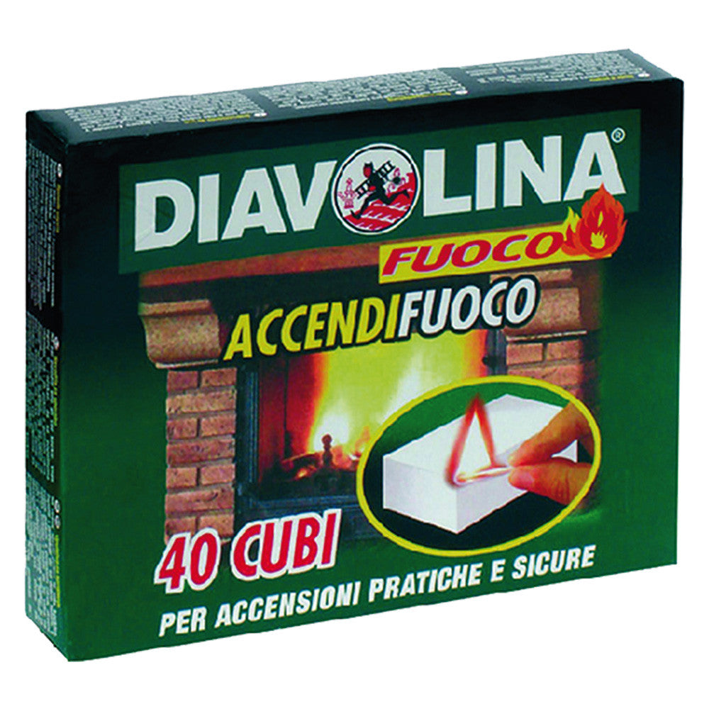 Diavolina 'accendifuoco' 40 cubi - art. 15300