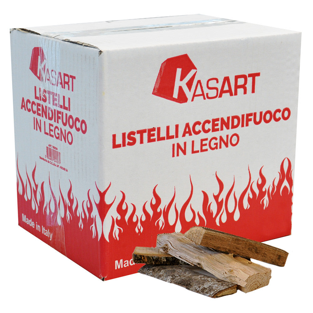 Listelli accendifuoco in legno 14 decimetri cubi - in scatola KASART