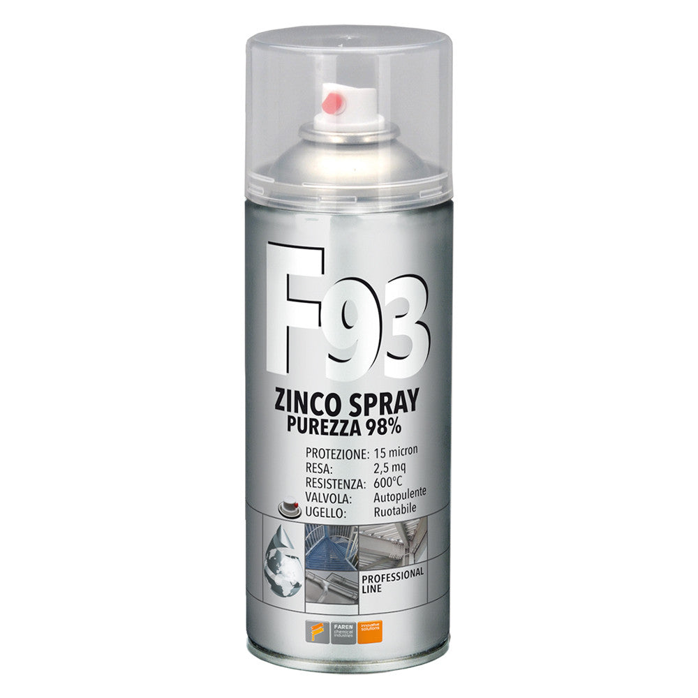 Smalto spray zinco 98% 'f93' ml 400 FAREN