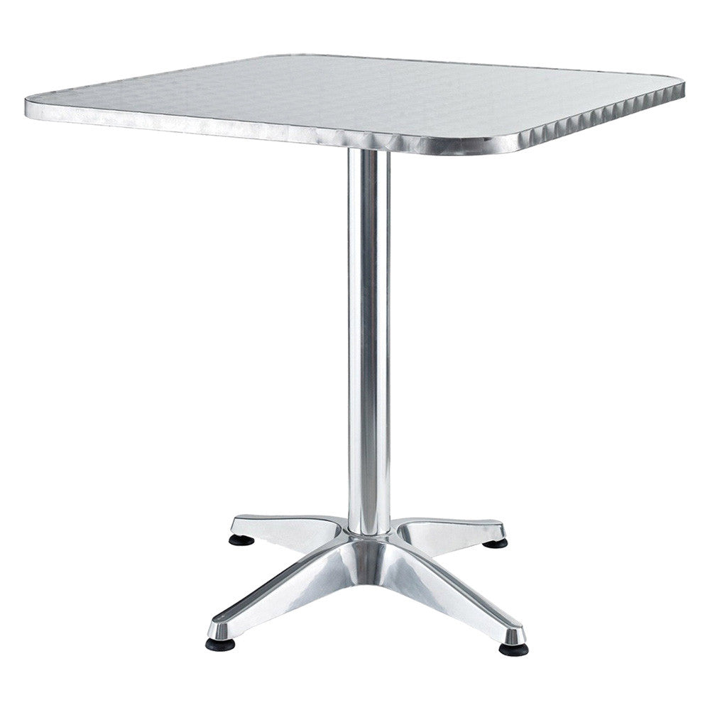 Tavolo in alluminio quadro cm 60 x 60 x h 70 LIF