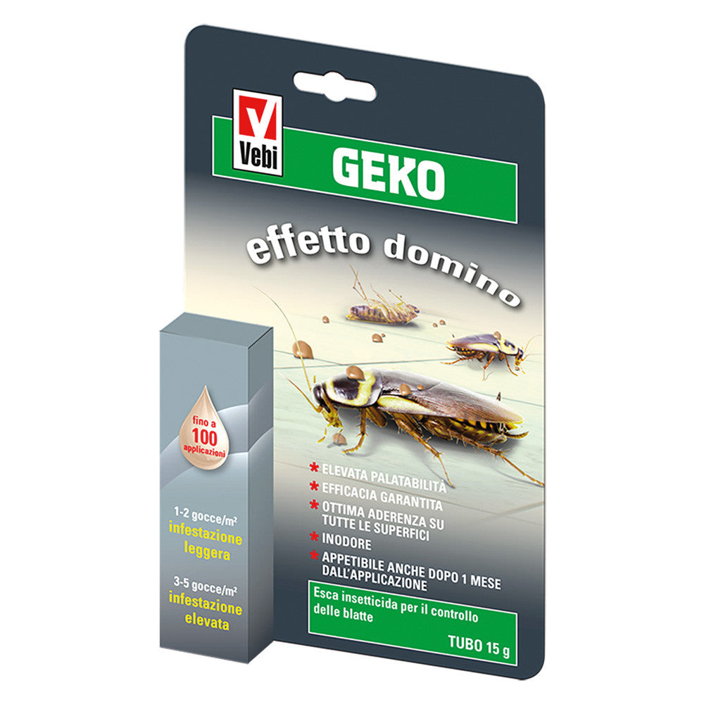 Esca insetticida per scarafaggi gr. 15 - geko tubetto VEBI