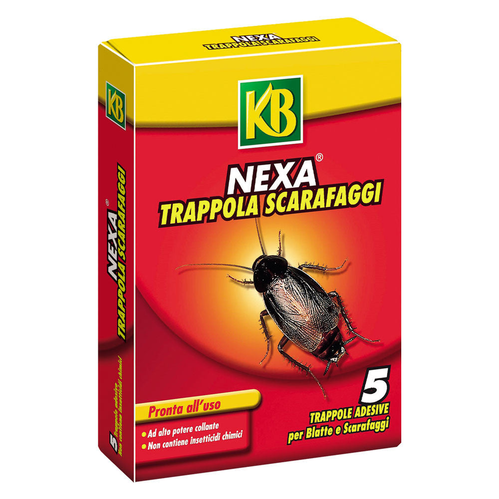 Trappola per scarafaggi e blatte 'nexa' scatola 5 fogli KB