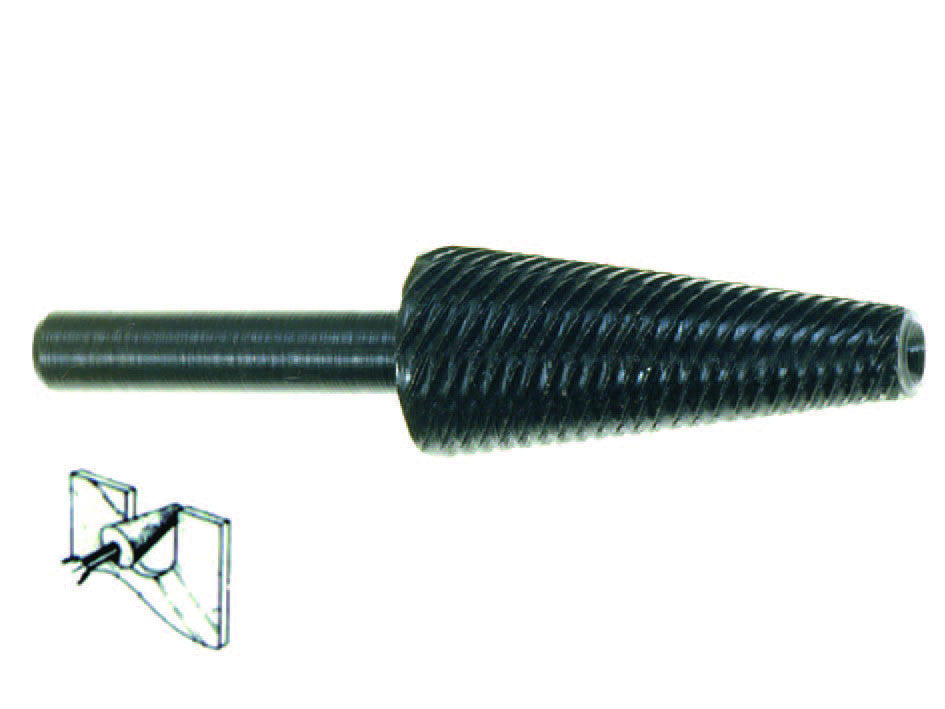 Fresa-lima conica rotativa per ferro - codolo mm.6 per trapano pg 422.00