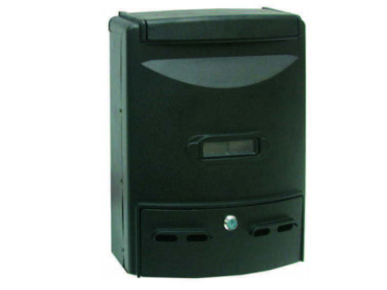 Cassetta postale in alluminio portariviste per esterni europa nera - cm.28,5x10x38h. colore nero SICURO