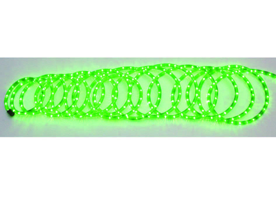 Tubo luminoso con giochi luce verde - mt.6 con 216 luci I RE MAGI