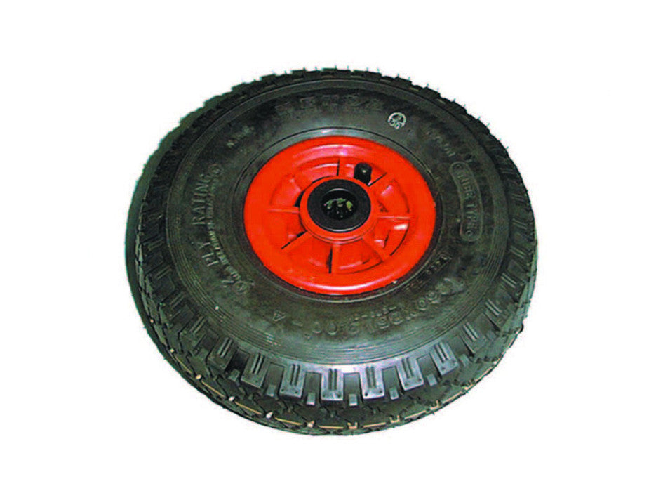 Ruote pneumatiche mm.260 con cuscinetto per carrelli cerchio plastica - ø mm.260x85 foro mm.20 ALTE