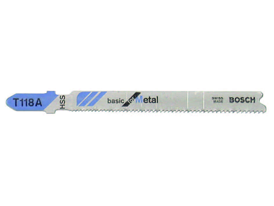 Lama per seghetto alternativo per metallo (t118a) - lama mm.50, blister da pz.5 BOSCH