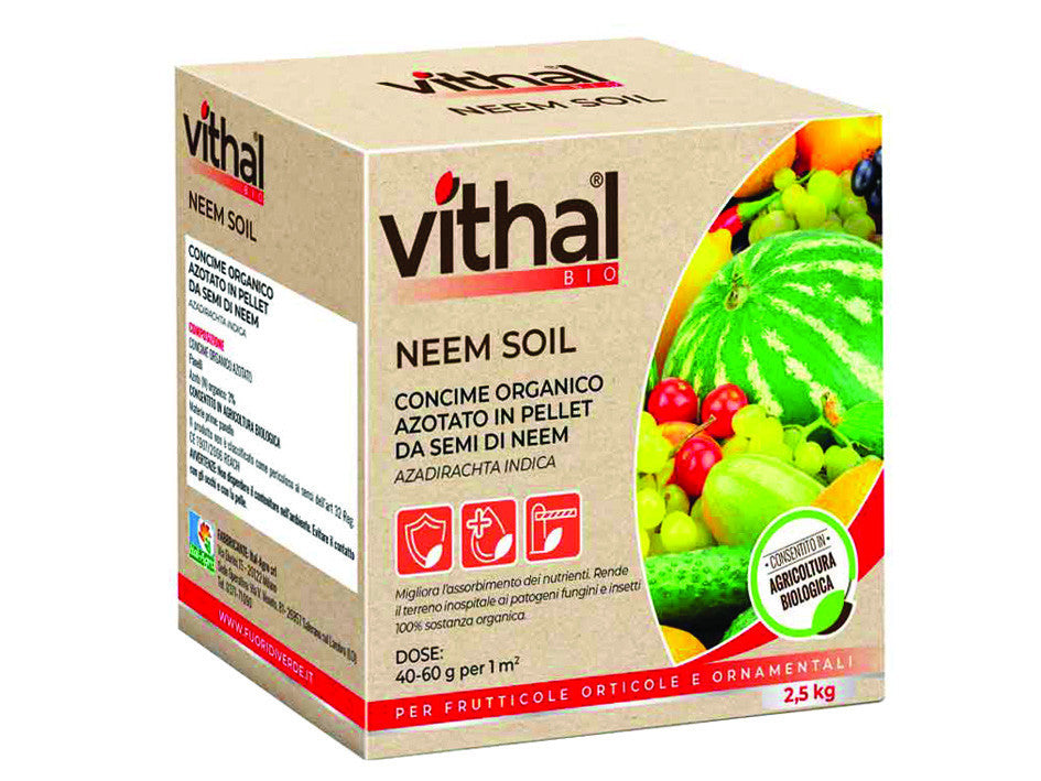Concime organico azotato in pellet neem soil - kg.2,5 VITHALBIO
