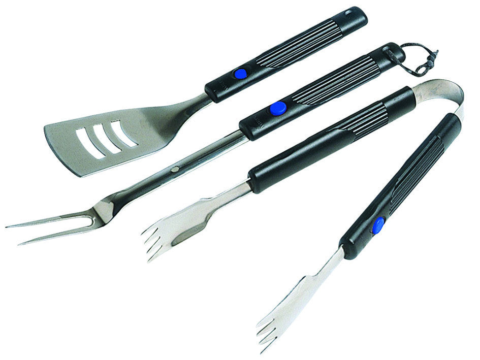 Set utensili per barbecue pz.3 con manici allungabili in bachelite - set pz.3 CAMPINGAZ
