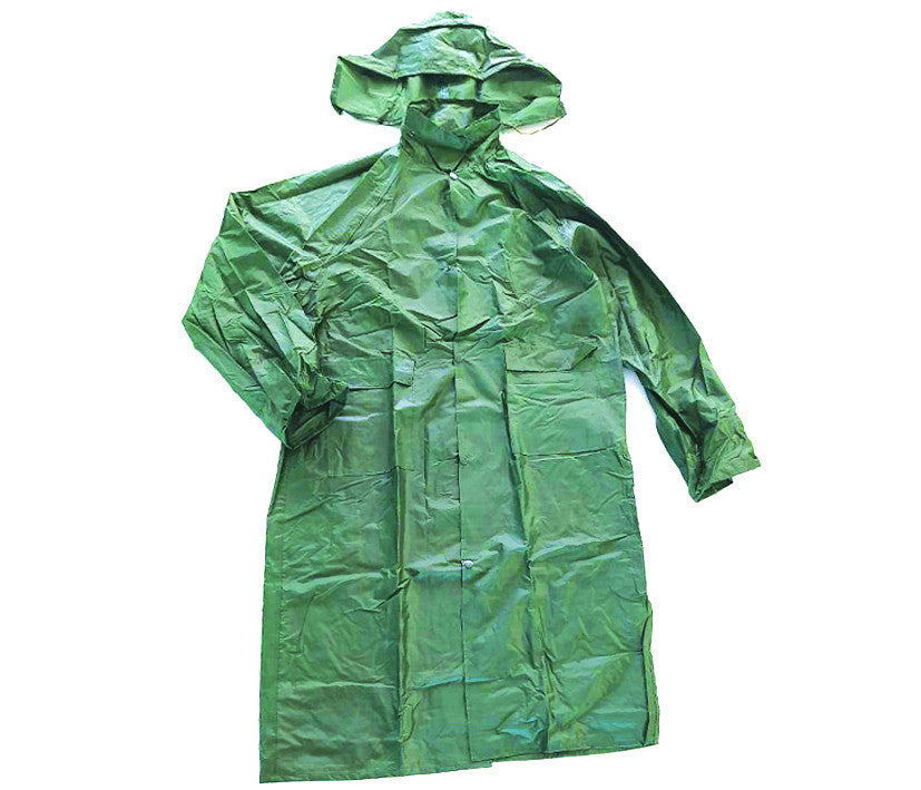 Impermeabile cappotto in nylon/pvc verde PROTEXIO
