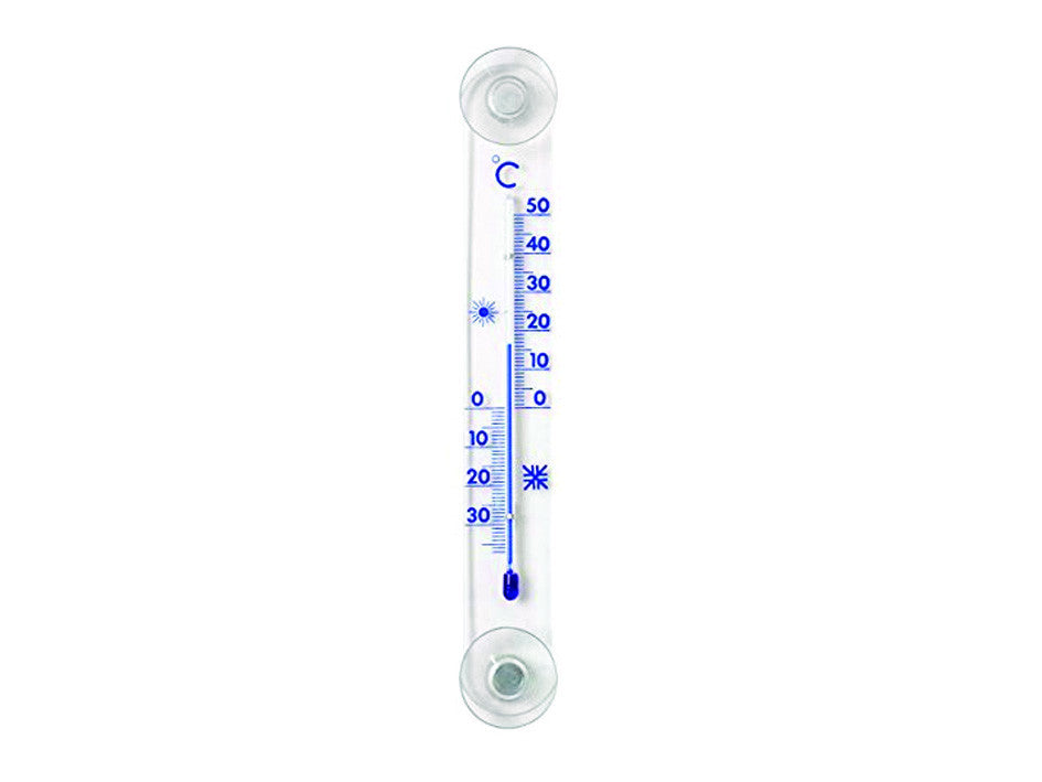 Termometro plastica trasparente finestra - mm.210x28 MOLLETHERM