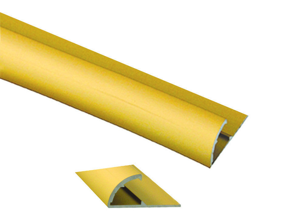 Piaggia adesiva pavimento ferma passatoia in alluminio oro - cm.73x26
