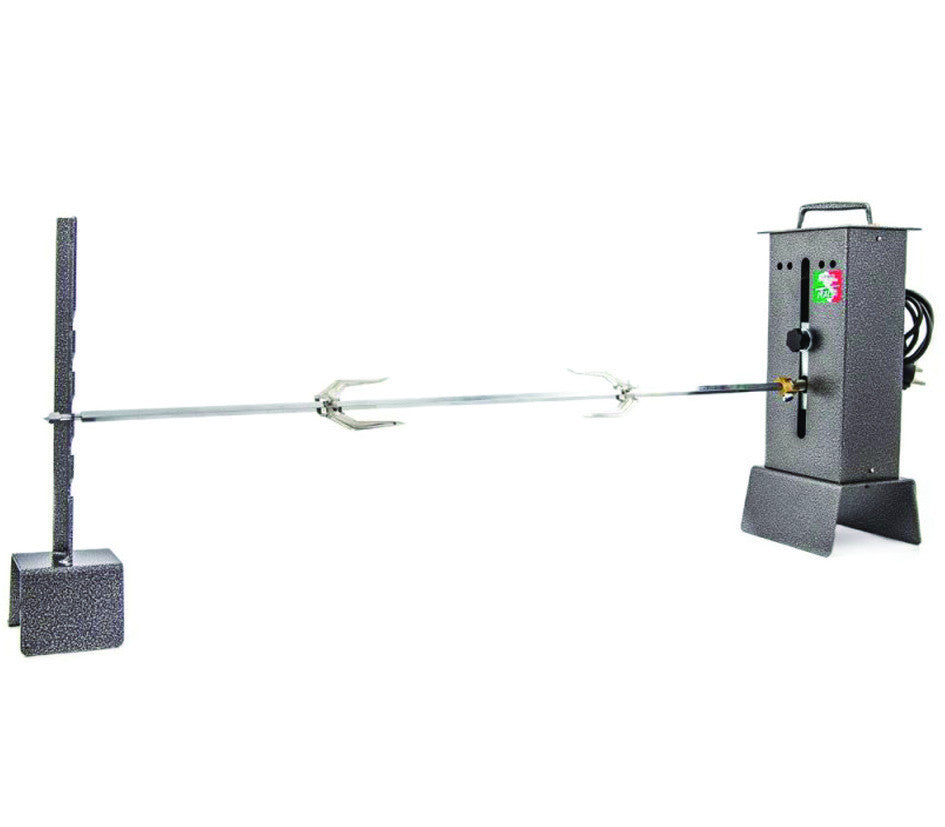 Girarrosto elettrico registrabile con 1 spiedo - cm.14x13x36h. kg.2,5