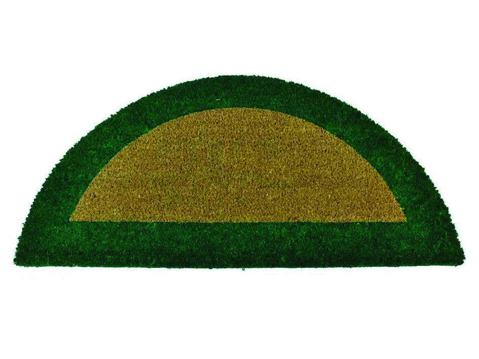 Zerbino ecoco semicerchio cm.40x80 verde spessore mm.18 - cm.40x80, spessore mm.18
