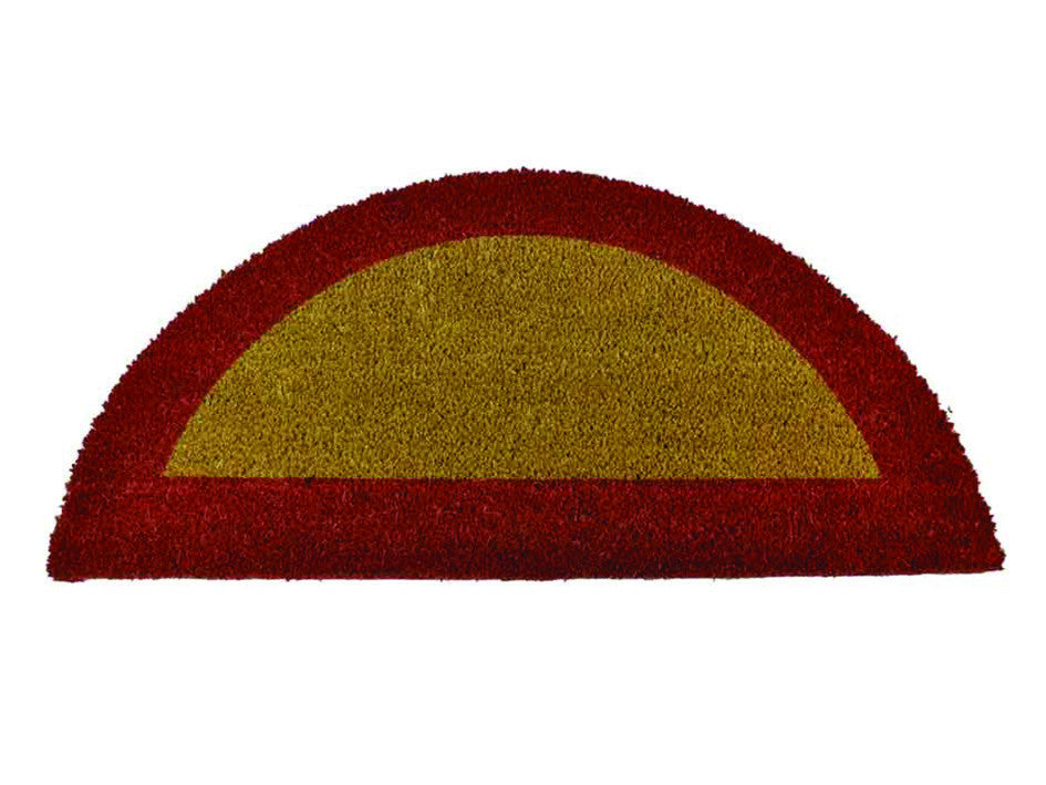 Zerbino ecoco semicerchio cm.40x80 rosso spessore mm.18 - cm.40x80, spessore mm.18