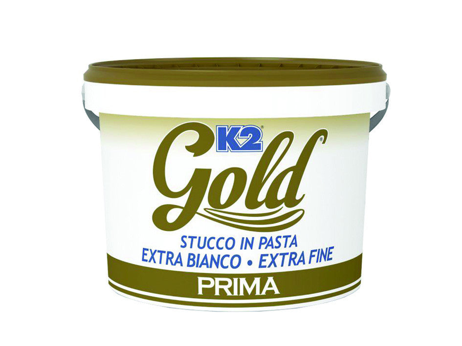 K2 gold stucco in pasta extra fine extra bianco in barattolo - kg.5