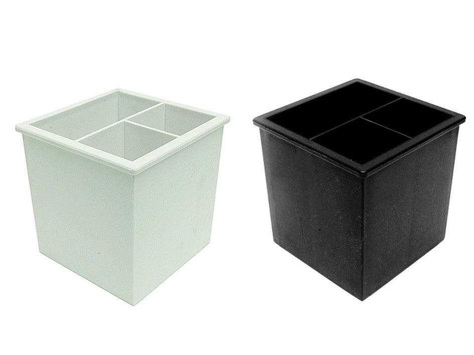 Portaoggetti square in plastica - cm.10x10x10 bianco