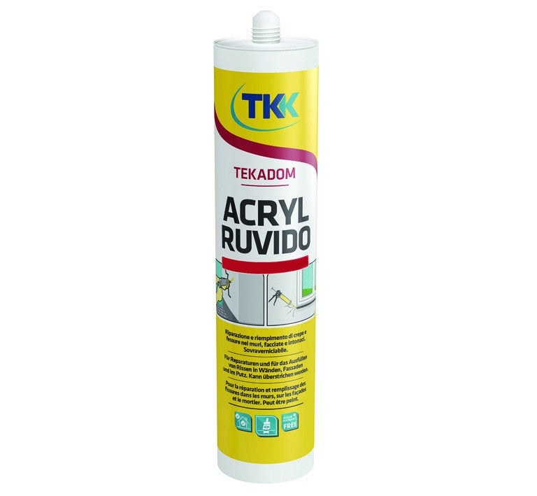 Silicone acrilico ruvido tekadom acryl rough - ml.310 bianco TKK