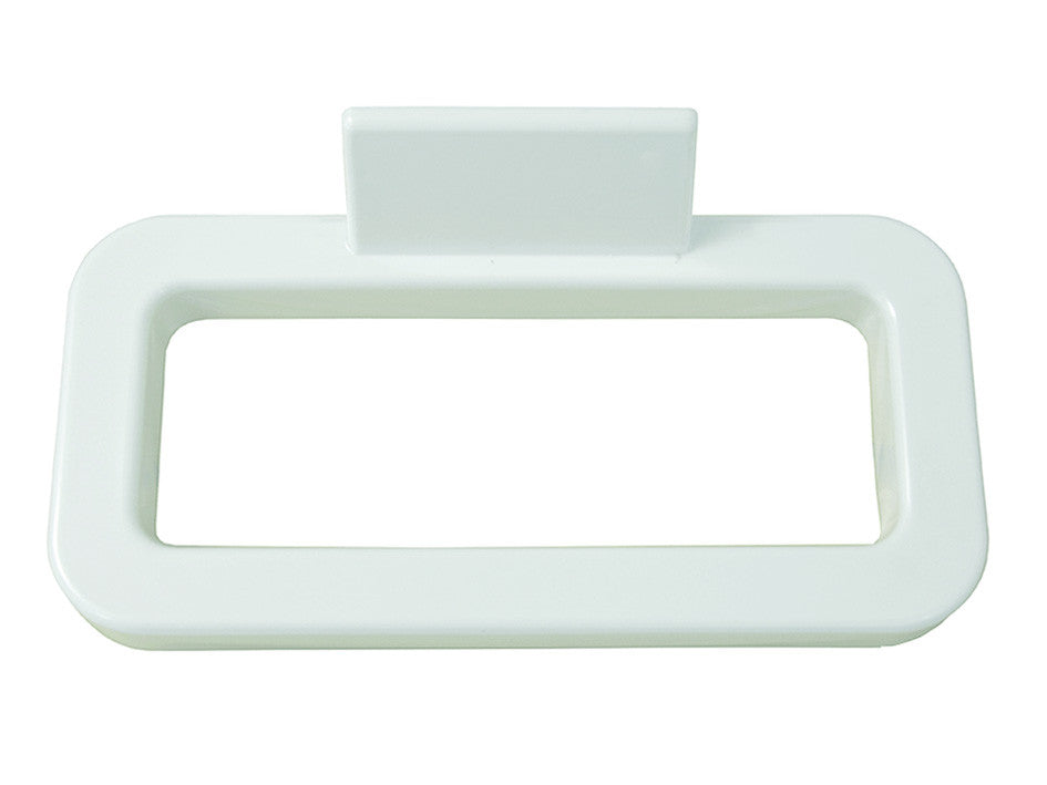 Portasciugamani anello in plastica bianco - cm.17x18 blister pz.1 ELIPLAST