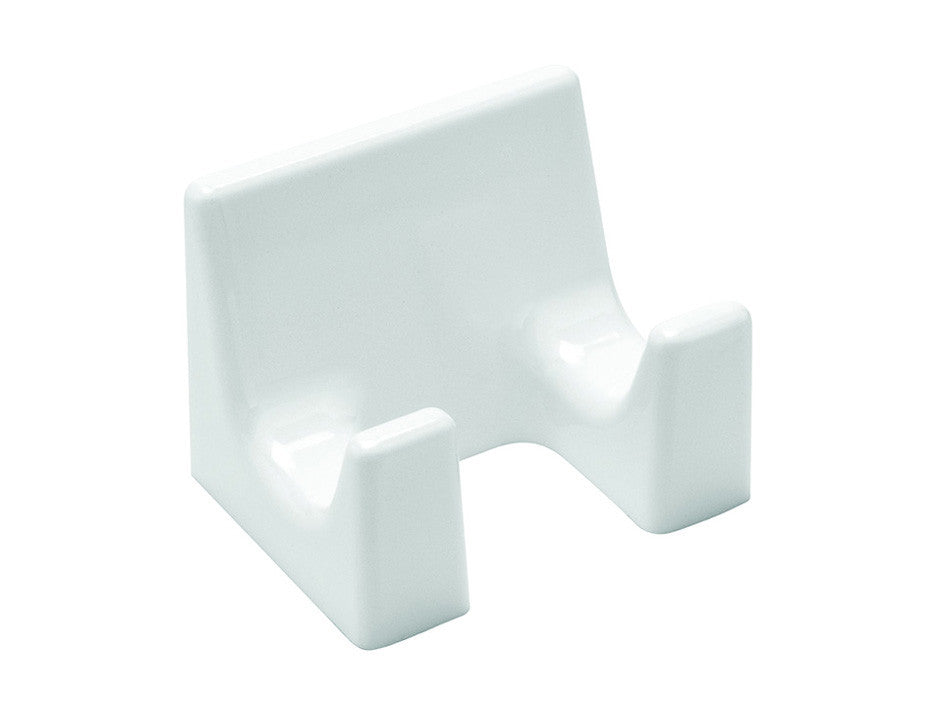 Attaccapanni 2 posti in plastica bianco - cm.8x5x6h. blister pz.1 ELIPLAST
