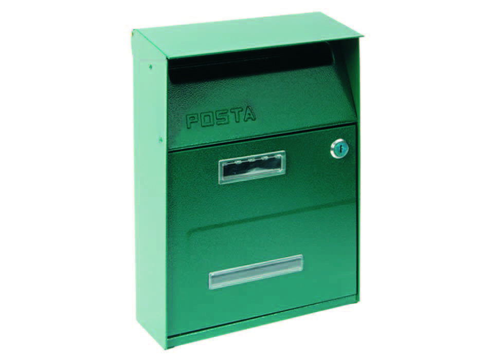 Cassetta portariviste per esterni verde - cm.21,5x10,5x33h. - colore verde SICURO