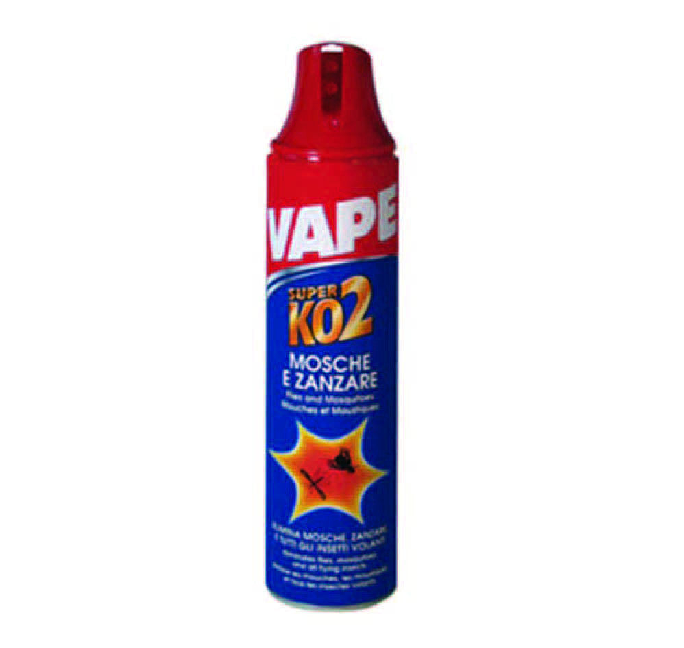 Insetticida per mosche e zanzare super ko2 - ml.400 in bomboletta spray VAPE
